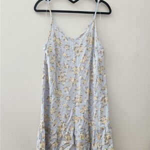 Wallflower Light Blue Dress with Yellow Floral Design